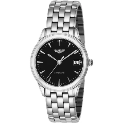 Pre-owned Longines L4.774.4.52.6 Flagship Black L47744526