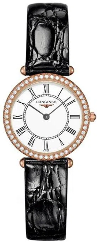 Pre-owned Longines La Grande 24.5mm Diamond Bezel 18k Rose Gold Womens Watch On Sale
