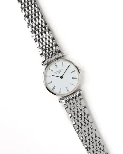 Pre-owned Longines La Grande Classique 24mm 2003 Full Set Watch In White