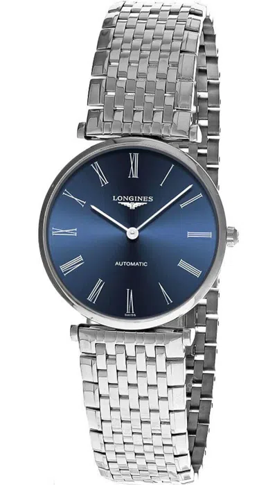 Pre-owned Longines La Grande Classique 36mm Auto Blue Dial Ss Women's Watch L4.908.4.94.6