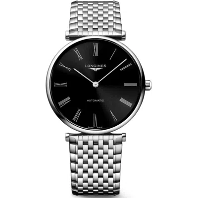 Longines La Grande Classique Automatic Black Dial Steel Women's Watch L4.918.4.51.6 In Silver