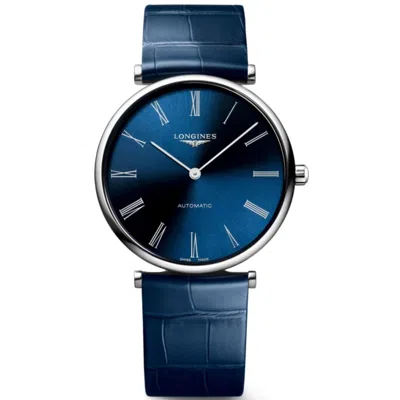 Longines La Grande Classique Automatic Blue Dial Steel Women's Watch L4.918.4.94.2 In Silver