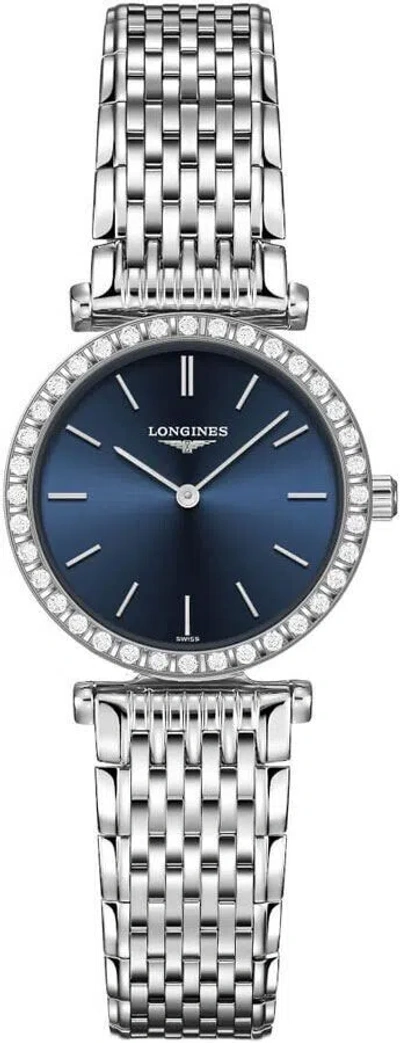 Pre-owned Longines La Grande Classique Blue Diamond Ladies Watch L4.341.0.95.6