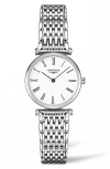 Longines La Grande Classique De  Bracelet Watch, 24mm In Silver/white/silver