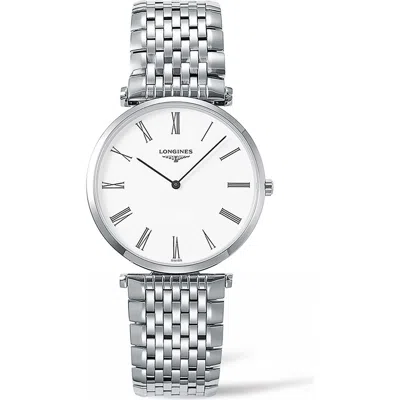 Longines La Grande Classique De  Bracelet Watch, 34mm In Silver/white/silver