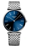 Longines La Grande Classique De  Bracelet Watch, 38mm In Blue