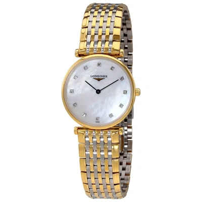 Longines La Grande Classique Mother Of Pearl Dial Ladies Watch L4.512.2.87.7 In Gold