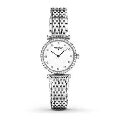 Pre-owned Longines La Grande Classique Mother Of Pearl Diamond Woman's Watch L4.241.0.80.6