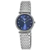 Longines La Grande Classique Quartz Blue Dial Diamond Stainless Steel Women's Watch L4.523.0.97.6