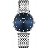 Longines La Grande Classique Quartz Blue Diamond Dial Steel Women's Watch L4.755.4.97.6 In Blue