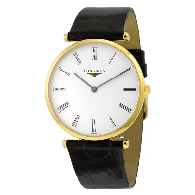 Longines La Grande Classique White Dial Men's Watch L47552112 In Black / Gold / White