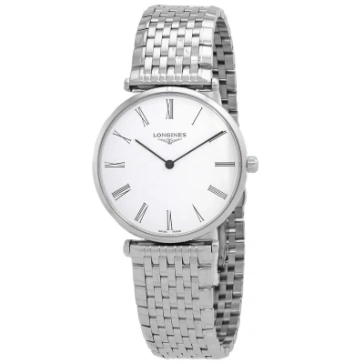 Longines La Grande Quartz White Dial Men's Watch L4.866.4.11.6 In Gray