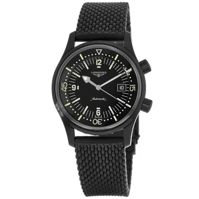 Longines Legend Diver Automatic Black Dial Black Rubber Strap Men's Watch L3.774.2.50.9