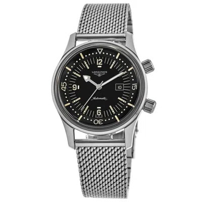 Longines Legend Diver Black Dial Stainless Steel Unisex Watch L3.374.4.50.6