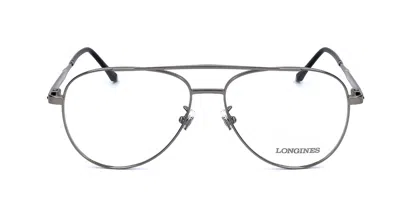 Longines Lg5003-h Men's Glasses, Grey, Size 56 In Gray