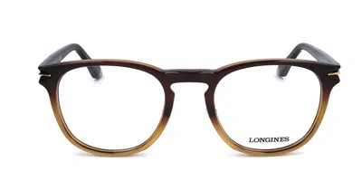 Longines Lg5016-h 050 Men's Glasses Brown Size 54 - Free Lenses - Blue Light Block Available In Black