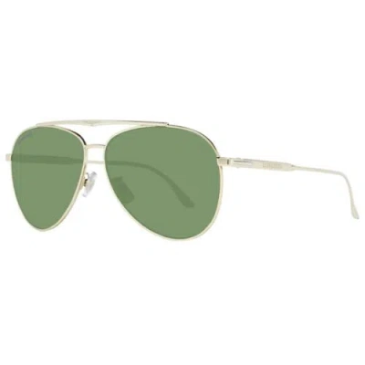Pre-owned Longines Lo-1047086 Men Gold Sunglasses Metal Full Rim Aviator Casual Eyeglasses In Green