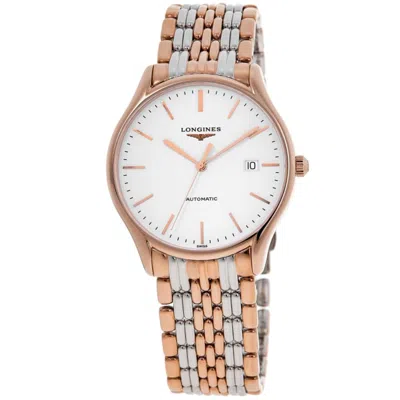 Longines Lyre Automatic 38mm Two Tone White Dial Men's Watch L4.960.1.12.7 In Gold