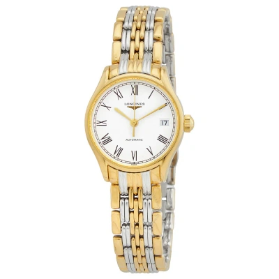 Longines Lyre Automatic White Dial Ladies Watch L4.360.2.11.7 In Two Tone  / Gold / Gold Tone / White