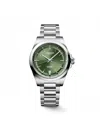 Longines Mens Sunray Green L3.830.4.02.6 Conquest Stainless-steel Automatic Watch In Metallic