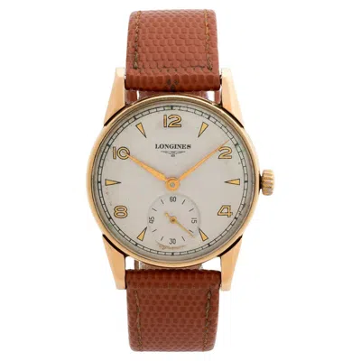Pre-owned Longines Manual Wound 17 Jewel Movement Wristwatch. Arabic Numerals (evens) 1948 In Multi