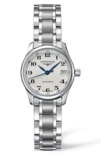 Longines Master Automatic Bracelet Watch, 25.5mm In White