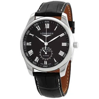 Pre-owned Longines Master Automatic Moonphase Black Dial Men's Watch L2.919.4.51.7