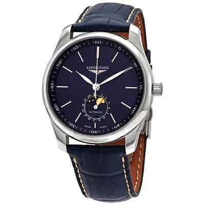 Pre-owned Longines Master Automatic Moonphase Blue Dial Men's Watch L29094920