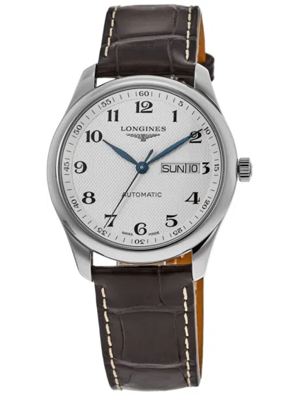 Longines Master Automatic Silver Dial Leather Strap Men's Watch L2.755.4.78.3