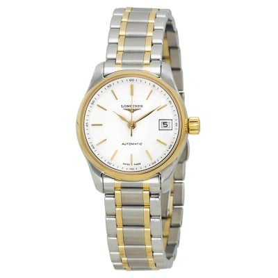 Longines Master Automatic White Dial Ladies Watch L21285127 In Gold / Skeleton / White / Yellow