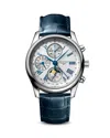 Longines Master Chronograph, 40mm In Silver/blue