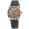 Longines Master Collection Automatic 38.5mm Salmon Dial Leather Strap Men's Watch In Multi