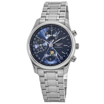 Longines Master Collection Automatic 40mm Blue Chronograph Dial Steel Men's Watch L2.673.4.92.6 In Silver