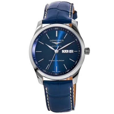 Longines Master Collection Automatic 42mm Blue Dial Leather Strap Men's Watch L2.920.4.92.0