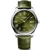 Longines Master Collection Automatic 42mm Green Dial Leather Strap Men's Watch L2.893.4.09.2 In Green