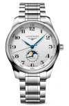 Longines Master Collection Automatic Bracelet Watch, 42mm In Silver