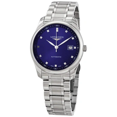 Longines Master Collection Automatic Chronometer Diamond Blue Dial Unisex Watch L27934976 In White