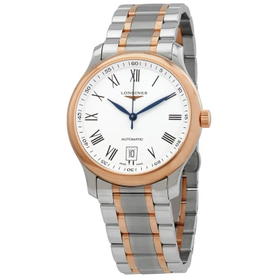 Longines Master Collection Automatic White Dial Men's Watch L2.628.5.19.7 In Two Tone  / Blue / Gold / Rose / Rose Gold / White