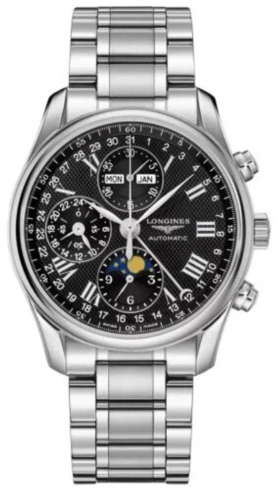 Pre-owned Longines Master Collection Chronograph 40mm Black Dial Watch L26734516