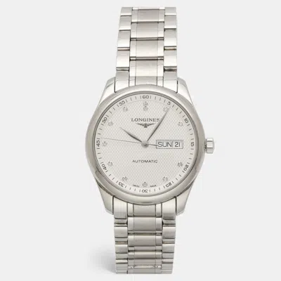 Pre-owned Longines Master Collection L2.755.4 White Dial Stainless Steel Men's Wristwatch 38 Mm