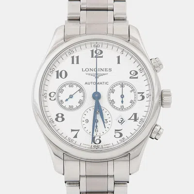Pre-owned Longines Master Collection L2.759.4.78.6 Silver Stainless Steel Automatic Men's Watches 42mm