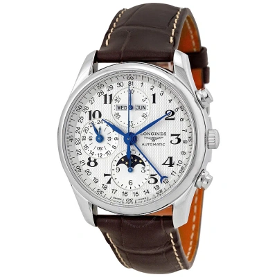 Longines Master Collection Moonphase Men's Watch L2.673.4.78.3 In Blue / Brown / Dark / Silver / Skeleton