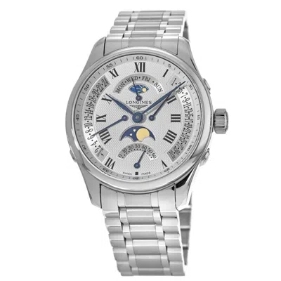 Longines Master Collection Moonphase Retrograde Annual Calendar Men's Watch L2.739.4.71.6 In Silver