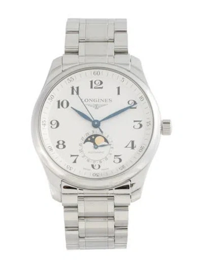 Pre-owned Longines Master Collection Moonphase Watch, 40mm In Multicolor