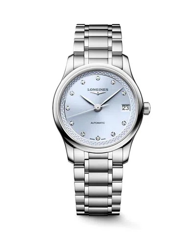 Longines Master Watch, 34mm In Metallic