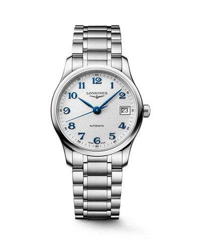 Longines Master Watch, 34mm In Metallic