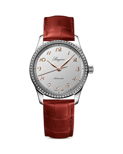 Longines Master Watch, 34mm In Metallic
