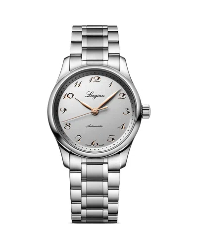 Longines Master Watch, 34mm In Metallic