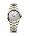 Longines Master Watch, 34mm In Silver/two Tone