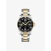 Longines Mens Black L3.781.3.56.7 Hydroconquest Stainless-steel Automatic Watch